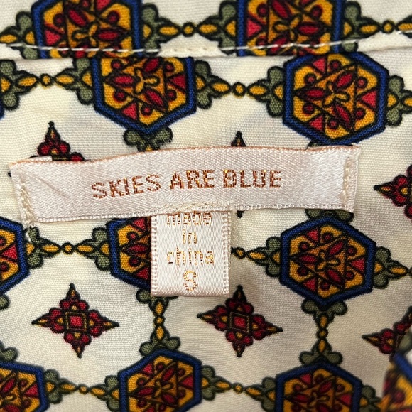 Anthropologie Skies are Blue Blouse Size Small - Picture 4 of 12